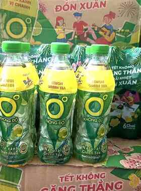 越南壹号零度柠檬绿茶味饮料tra xanh khong do 东南亚特产455ml