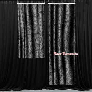 婚庆居节日装 饰棉线珠帘圣酒诞饰品帘RQZ圆珠链店家帘门窗帘挂帘