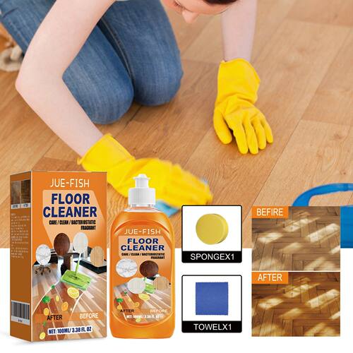 Jue-Fish Floor Cleaner - Stain and Grime Remover, Tile Brigh