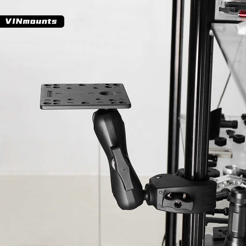 1.5寸球头农机车载电脑支架工业三防平板VESA100*100孔位方形底座