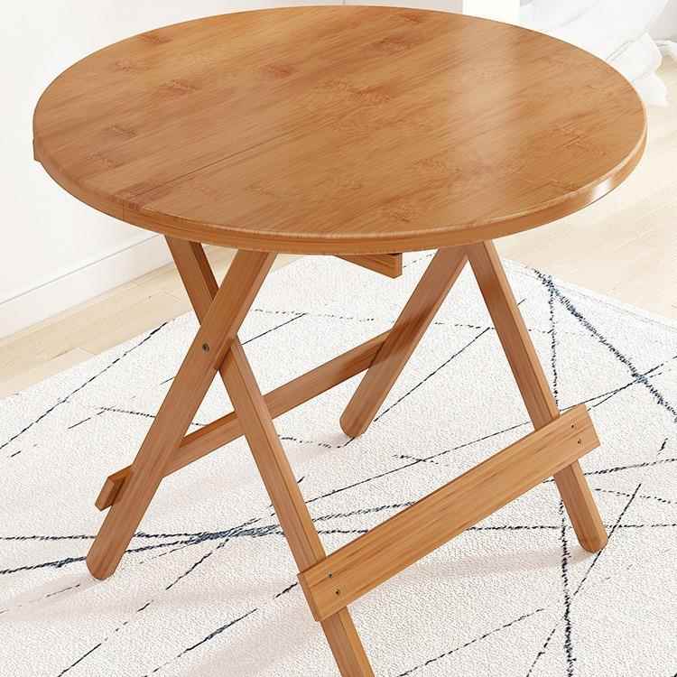 楠家竹折叠餐桌正方形阳台摆子摊用小户型饭桌户外便携简易桌ZAM