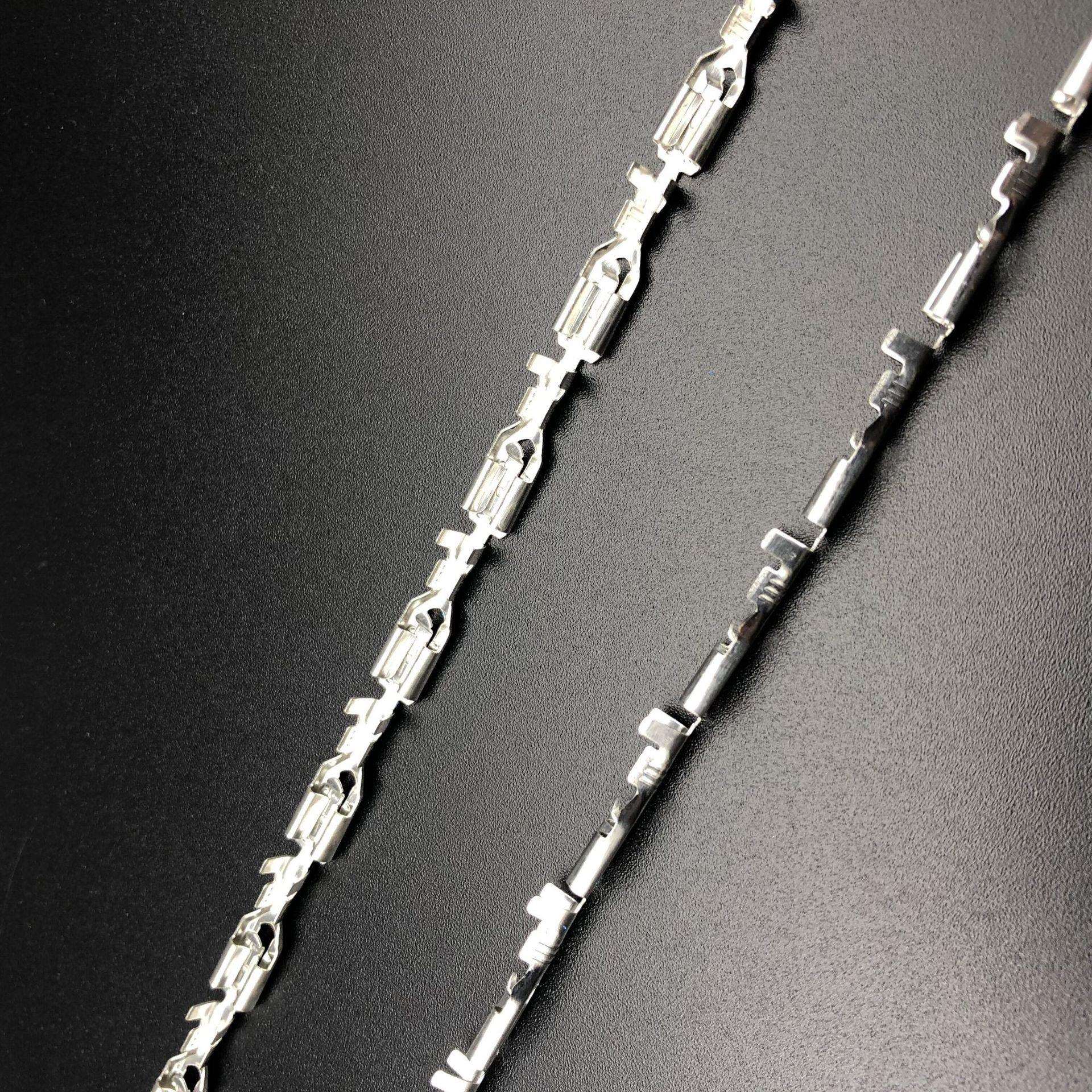 4.8插簧带锁直连带 自锁连绕187端子带锁扣插簧端子 【ZNTAOCH】