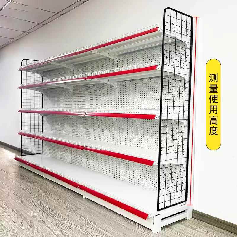 超市侧货侧600网端架防掉网单面双面架两侧挡网便利店头挂网商用
