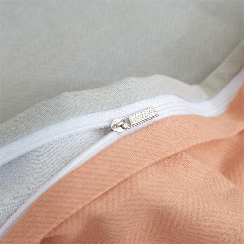 秋冬家简约磨毛AL101115四件套纯棉加厚床单套印花棉床被上用品南