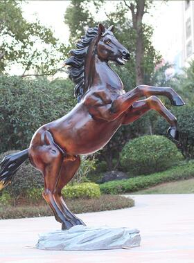 花园雕塑奔马摆件酒店开业装饰品园林小区户外工艺摆饰公园景观