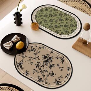 法式防水皮革餐垫防油免洗餐桌垫碗盘防烫隔热垫轻奢高级感西餐垫