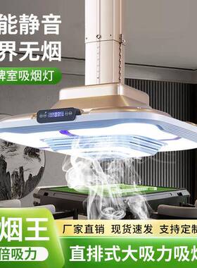 棋牌室空气净化吸烟灯外排式商务净化麻将灯室内酒楼茶馆排烟神器