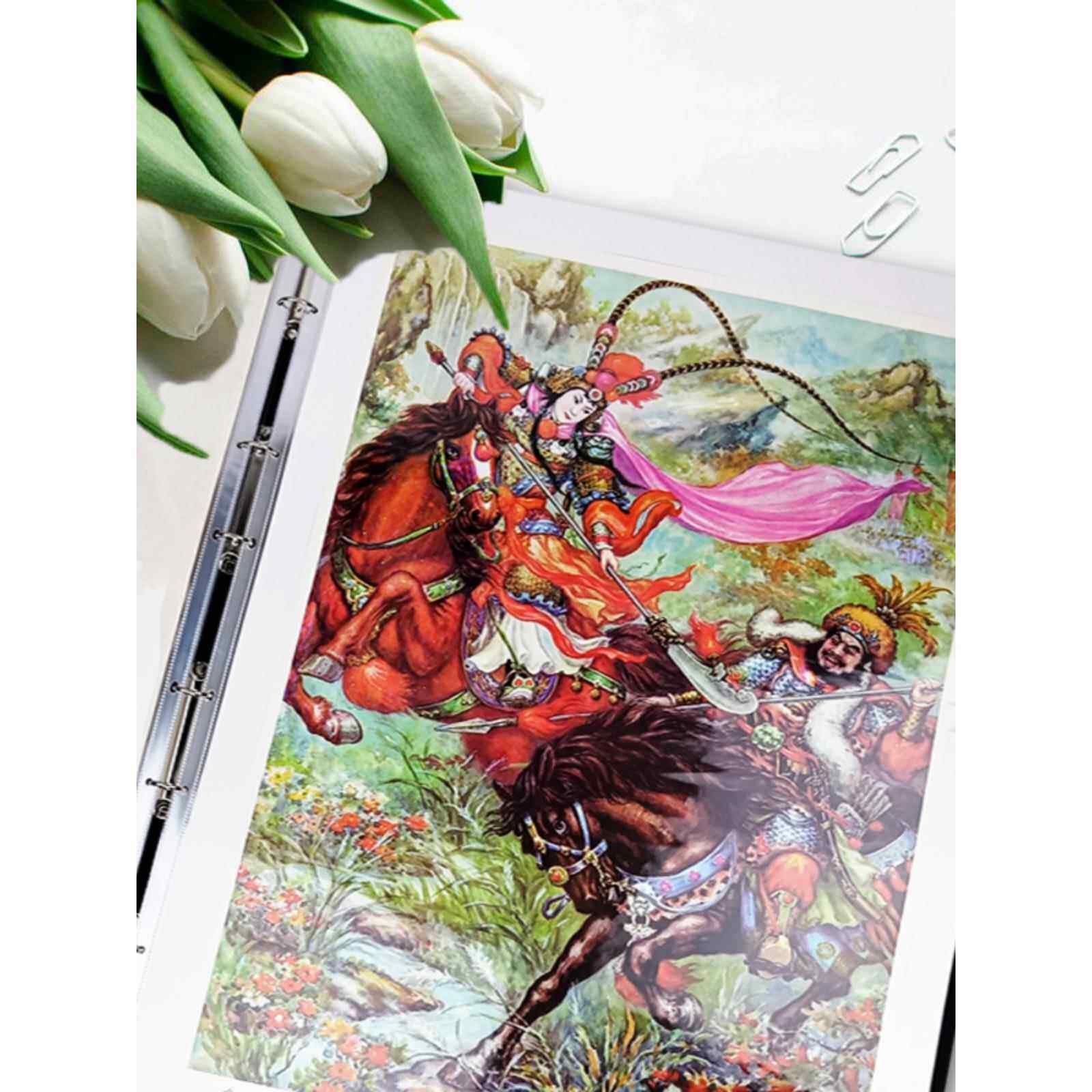 hmk文件夹a1活页资料夹全开海报收藏册拼图收纳册宣纸收纳袋