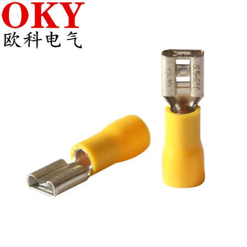 FDD1.25-250插拔式母预绝缘端子FDD5.5-250铜线耳6.插簧冷压端头