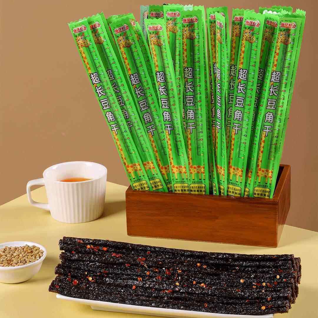 超长豆角干网红一根筋追剧解馋麻辣条棒怀旧面筋解馋小吃独立包装