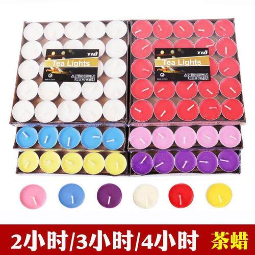 100pcs smokeless candles Boil tea candle tealight lights蜡烛