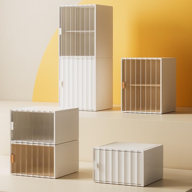 新款加厚大容量零食收纳柜家用玩具杂物收纳箱衣服鞋子整理储物柜