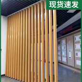 屏风栅栏免打孔铝合金方管型材隔断立柱玄关客厅办公室铝方通竖条