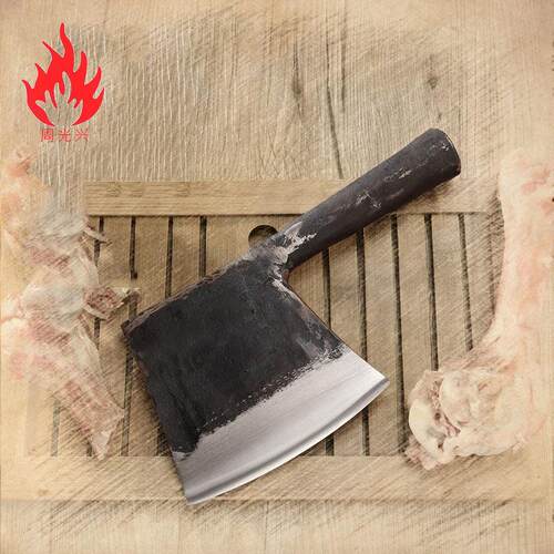 周光兴手工砍骨刀菜刀家用加厚商用斩排骨专业刀斧头剁骨屠夫专用
