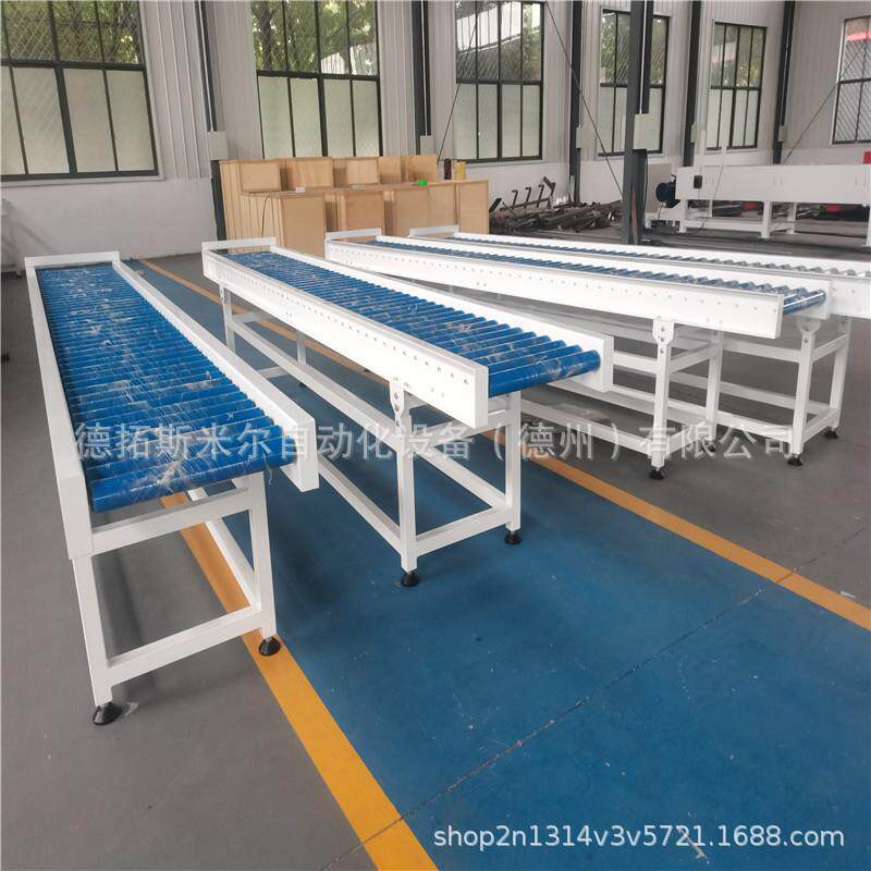 动力包胶滚筒输送设备 箱包输送滚筒线车间大型重型滚筒输送机