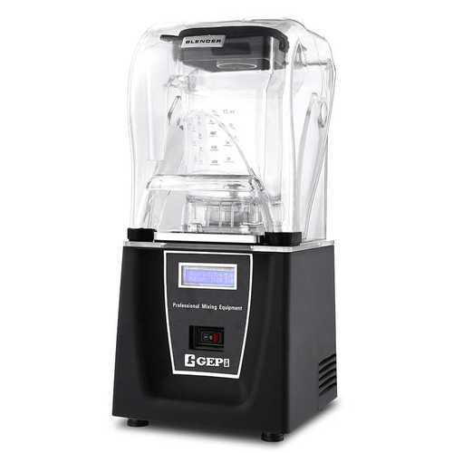 源头厂家带隔音罩沙冰机搅拌机 高端商用带罩冰沙机碎冰机Blender