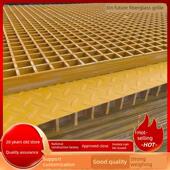 玻璃钢格栅盖板污水厂池排水沟地沟下水道沉淀池花纹格栅密封盖板