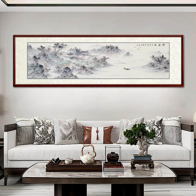 水墨画 画国画 画山水画 画客厅挂画 画名家手绘真迹新中式办公室