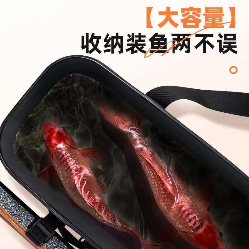 不轻松桶 变形格鲁新款活鱼 坚挺可 出行硬手提可拔可肯坐式 背肩