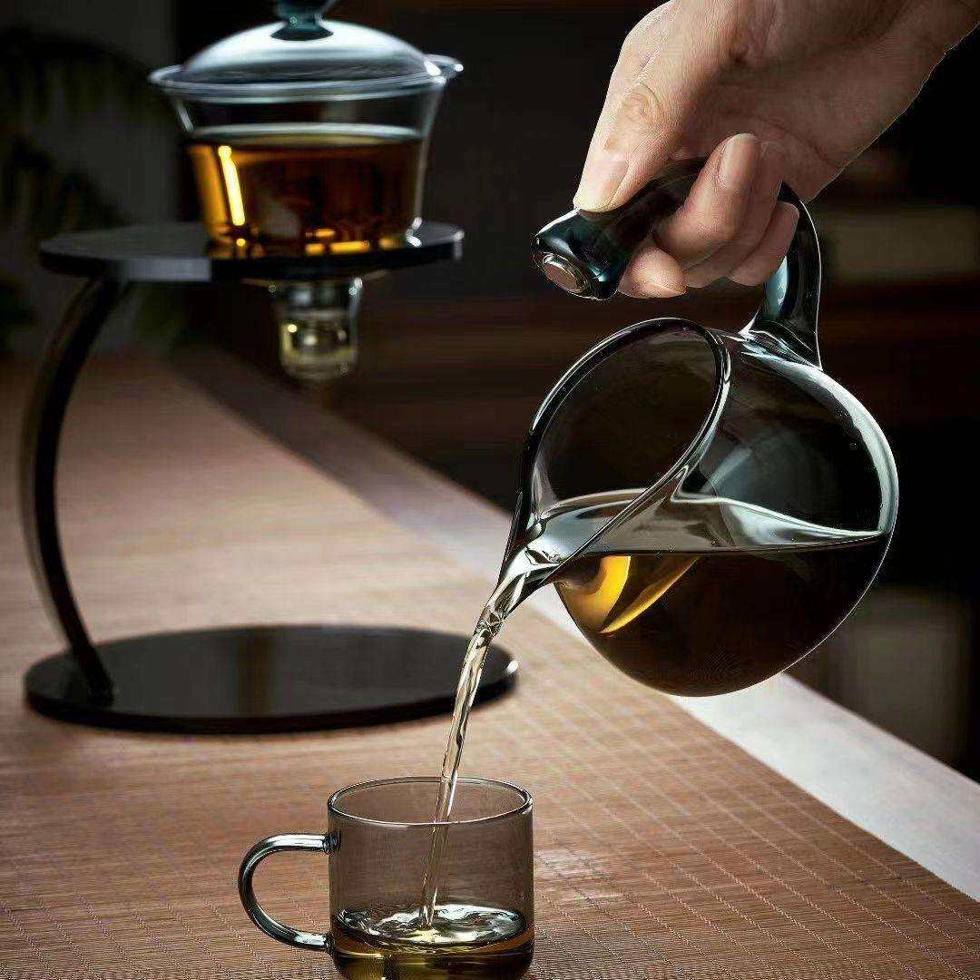 懒人茶具全自动耐热玻璃自动茶具套装轻奢高档磁吸泡茶器泡茶神器