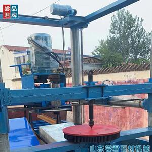 鹅卵石抛光设备花瓶花盆磨光zk-2000异型石材机械山东尝君制造