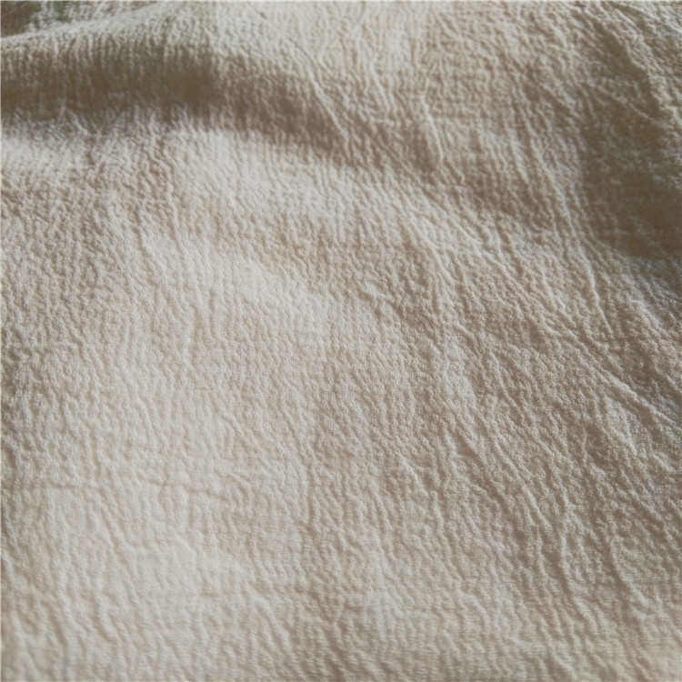 TR皱布白色数码印花20*20平纹菱形绉加密杨柳绉水洗四面弹力平布