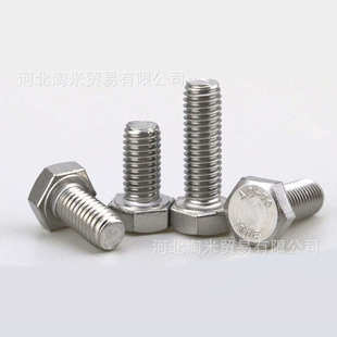 304不锈钢THE东明全牙外六角螺丝DIN933外六方螺栓螺钉m16 60m18