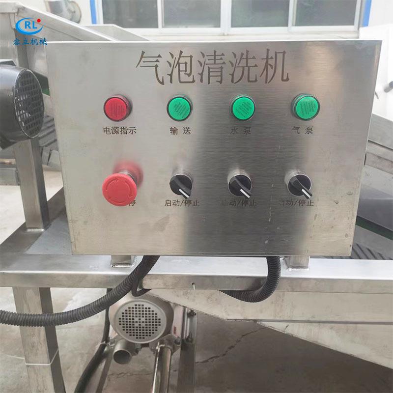 果蔬气泡清洗机水果蔬菜清洗设备全自动大型商用连续大枣清洗机