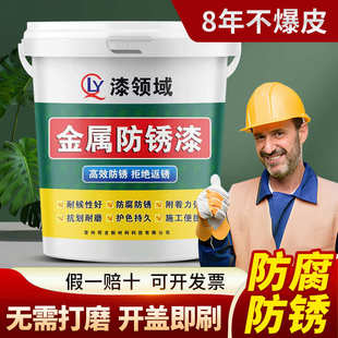 赠工具彩钢瓦翻新专用漆免除铁锈转化剂水性工业漆钢结构漆金属防