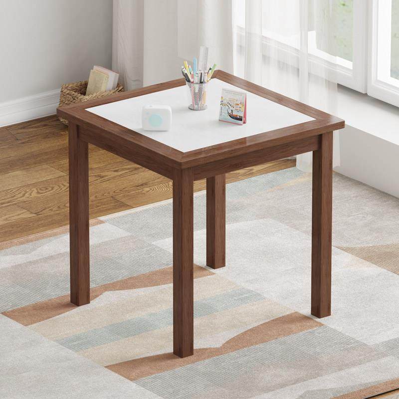正方形方桌岩板桌餐桌简约家用客厅吃饭桌子小户型实木茶桌写字桌,住宅家具,岩板餐桌,淘宝优惠券,粉丝福利购,淘宝优惠卷
