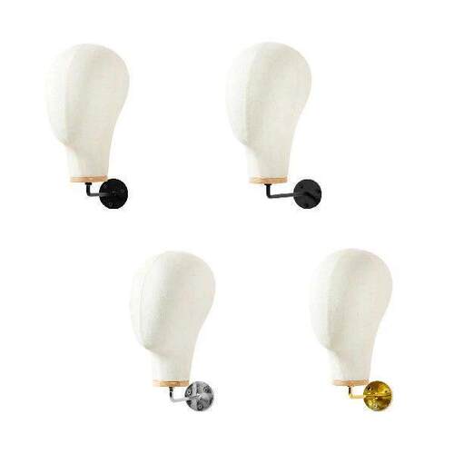 Mannequin Head Model Wall Mounted Sturdy Hat Wig Display