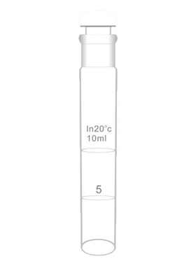 兰诗WS4001玻璃具塞比色管实验室白色透明玻璃比色管化验比对带刻