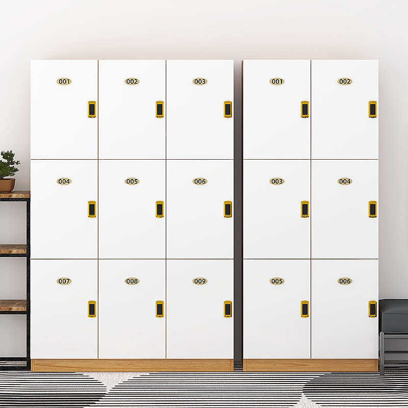 木质板式更衣柜美容院理发店带锁存储柜瑜伽馆健身房换衣储物柜子,商业/办公家具,办公储物柜,淘宝优惠券,粉丝福利购,淘宝优惠卷