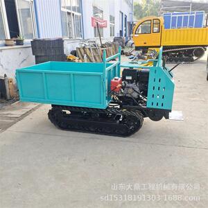 小巧灵活型履带运输车农用爬山虎柴油动力翻斗自卸载重1.2吨