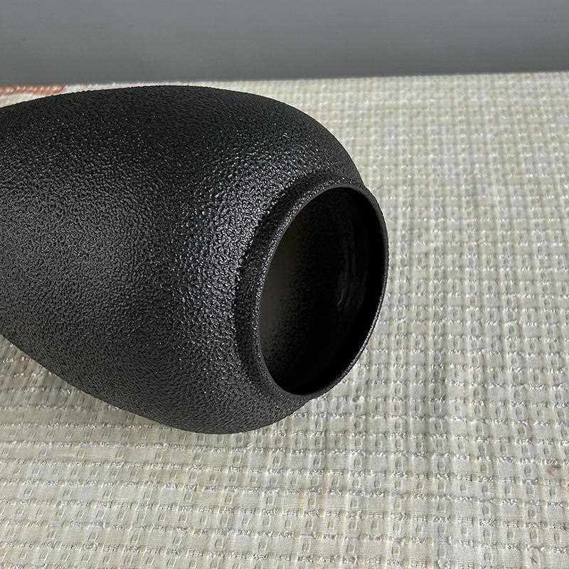 新款直销新中式粗陶花瓶陶瓷摆件客厅茶几摆设干花瓶子落地插花花