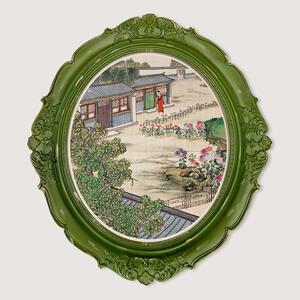 孙温红楼梦新中式覆古挂画 画法式小众艺术装饰画 画客厅餐柜壁画
