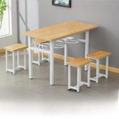 学校食堂桌椅4人6人学校公司员工员工面馆不锈钢吊爬组合经济型