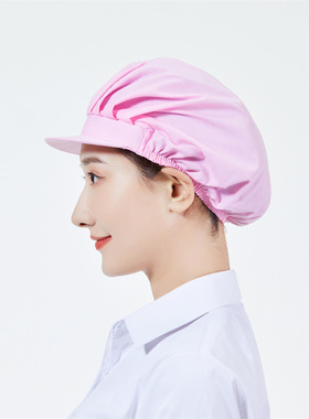 韩版厨师帽子男女食品卫生帽子
