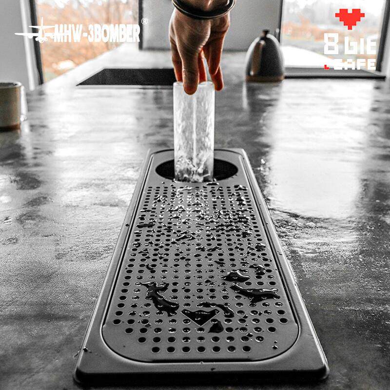 MHW轰炸机咖啡厅吧台洗杯器 带滤网嵌入式高压冲洗滤水槽商用
