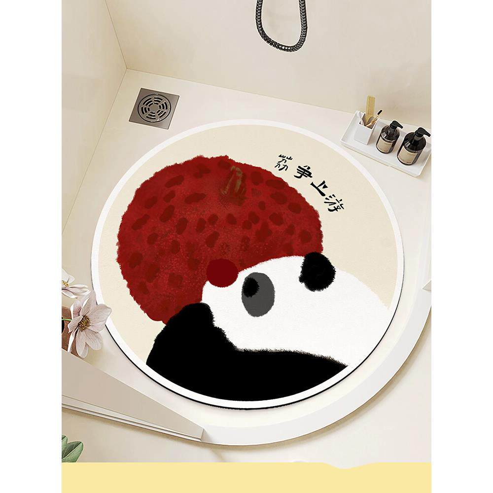 浴室地垫卫生间门口家用硅藻泥吸水防滑垫厕所洗澡专用防摔脚垫