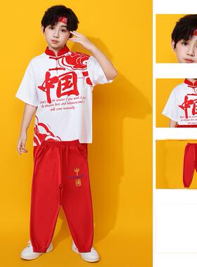 高档儿童出服服装六一小学运生动会演啦队开幕式表演中国班服幼啦
