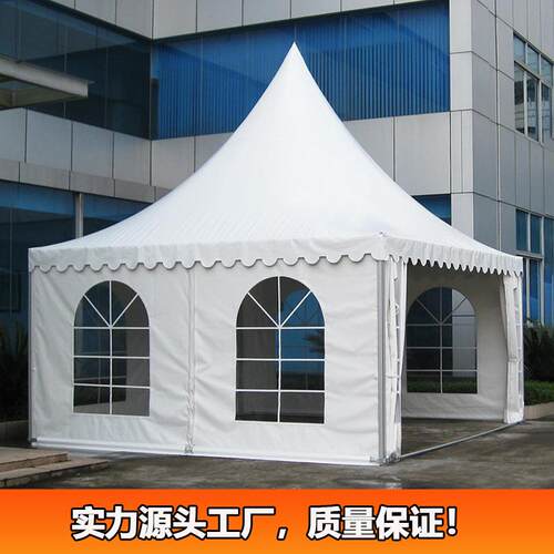 5x5m帐尖顶605篷房 外欧式锥顶篷户 宴餐会厅篷房 安装便捷厂家报