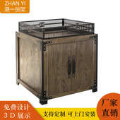 超市货架金属单双面便利店货架钢木货架母婴店超市金属架