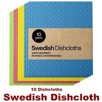 Swedish DishCloths Reusable Paper Towels Sponge Dish Cloths
