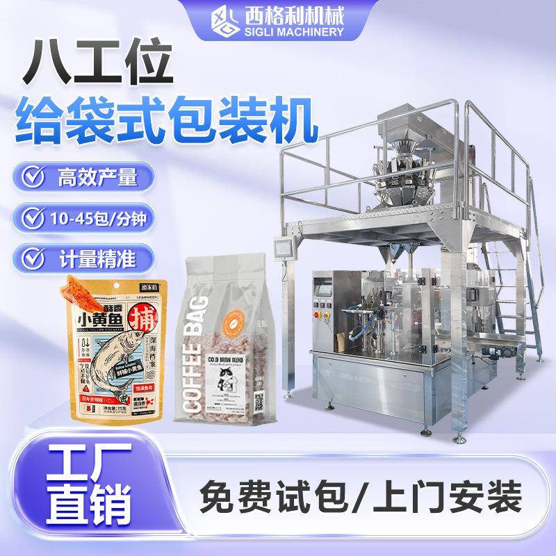 蜜钱水果干自动给袋装袋机给袋式桂圆莲子包装机芒果干果脯包装机