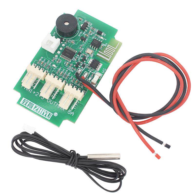 12V3路4线 缐PWM风扇温控调速器5A 小程序蓝牙设置 手动调速转速