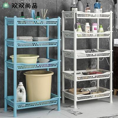 浴室置物架卫生间脸盆架厕所洗手间塑料收纳架子多层加高架落地式