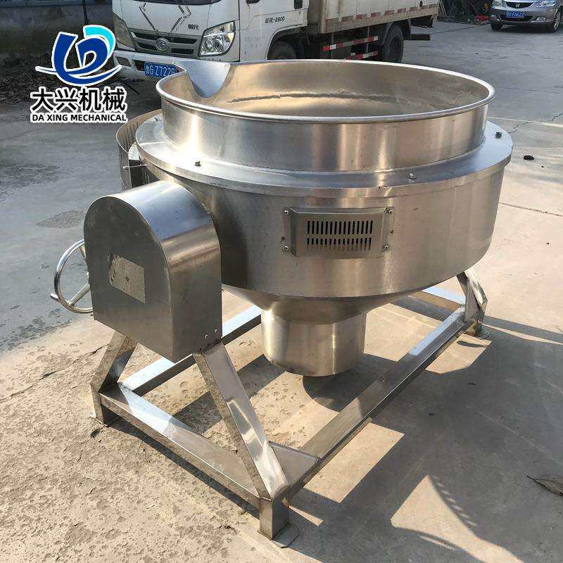 鸡胗卤煮锅 商用不锈钢双胆鸭肫卤煮夹层锅 圈圈肠自动出料蒸煮锅