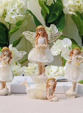 热销田园风格树脂娃娃工艺摆件家居装饰品摆件5款工艺品