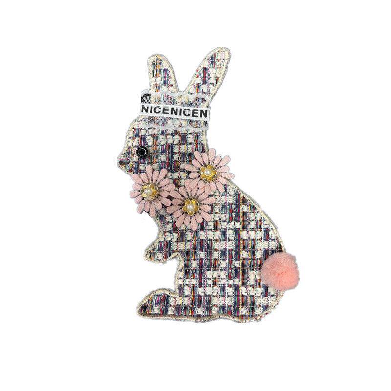 可爱补丁布贴贴DIY儿童卫衣书包隆盛熊图案装饰卡通毛绒刺绣毛衣